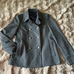 Brooks Brothers Grey Wool Dress Coat